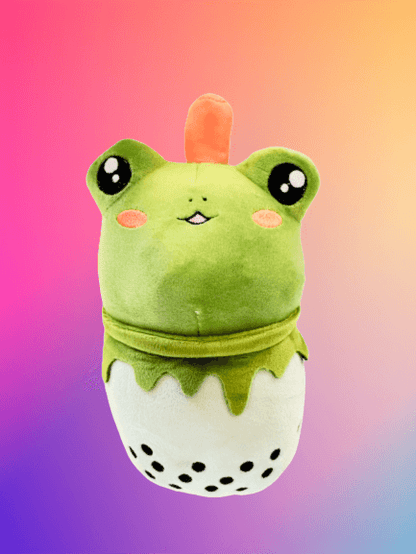 Small Boba Tea Stuffed Animal and Plush Toy - Frog